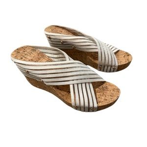 White Wedge Sandal